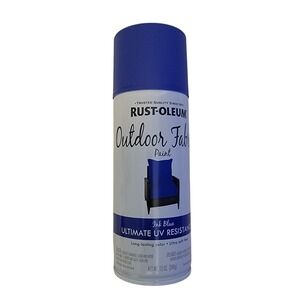 New! Rust Oleum Outdoor Fabric Paint Spray Ink Blue Ultimate UV Resistance 12 oz